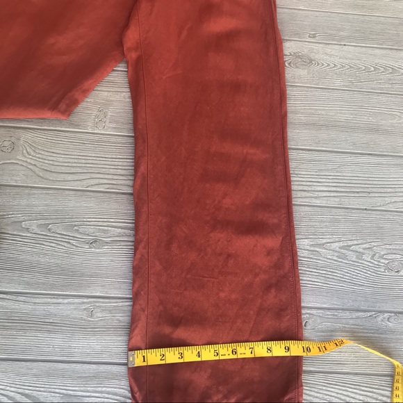 SUGAR PRODUCT Burnt Orange Linen Rayon Trouser - Picture 8 of 15
